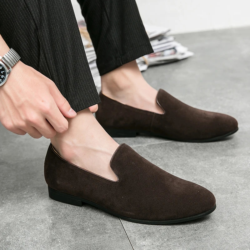 Men’s Suede Driving Mules