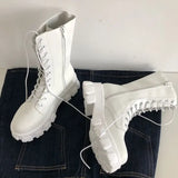 Women Mid Calf Boots Waterproof Rain Shoes