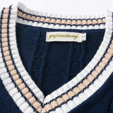 Men Sleeveless V-Neck Sweater Vest