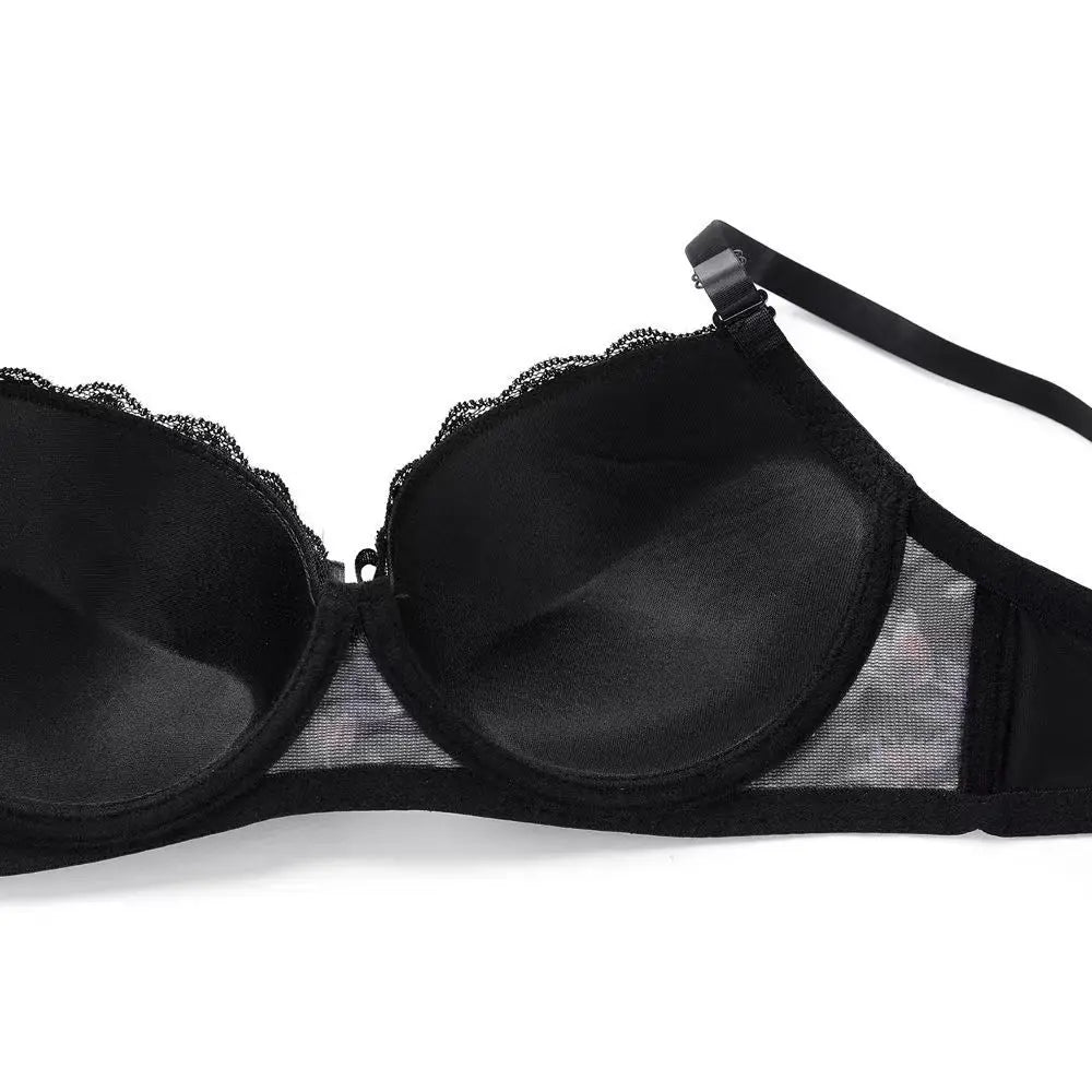 Women Lace Bow Lingerie Set