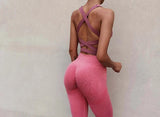 Women Seamless Push Up Sports Bra