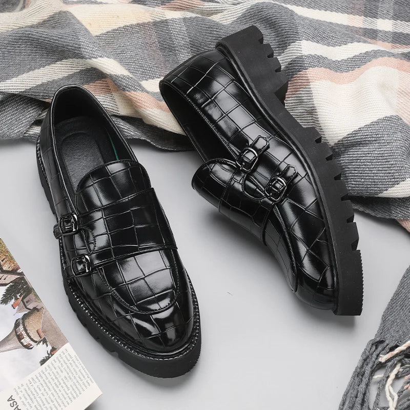 Men Platform Formal Leather Shoes