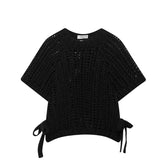 Women's Side Bow Knitted Pullover