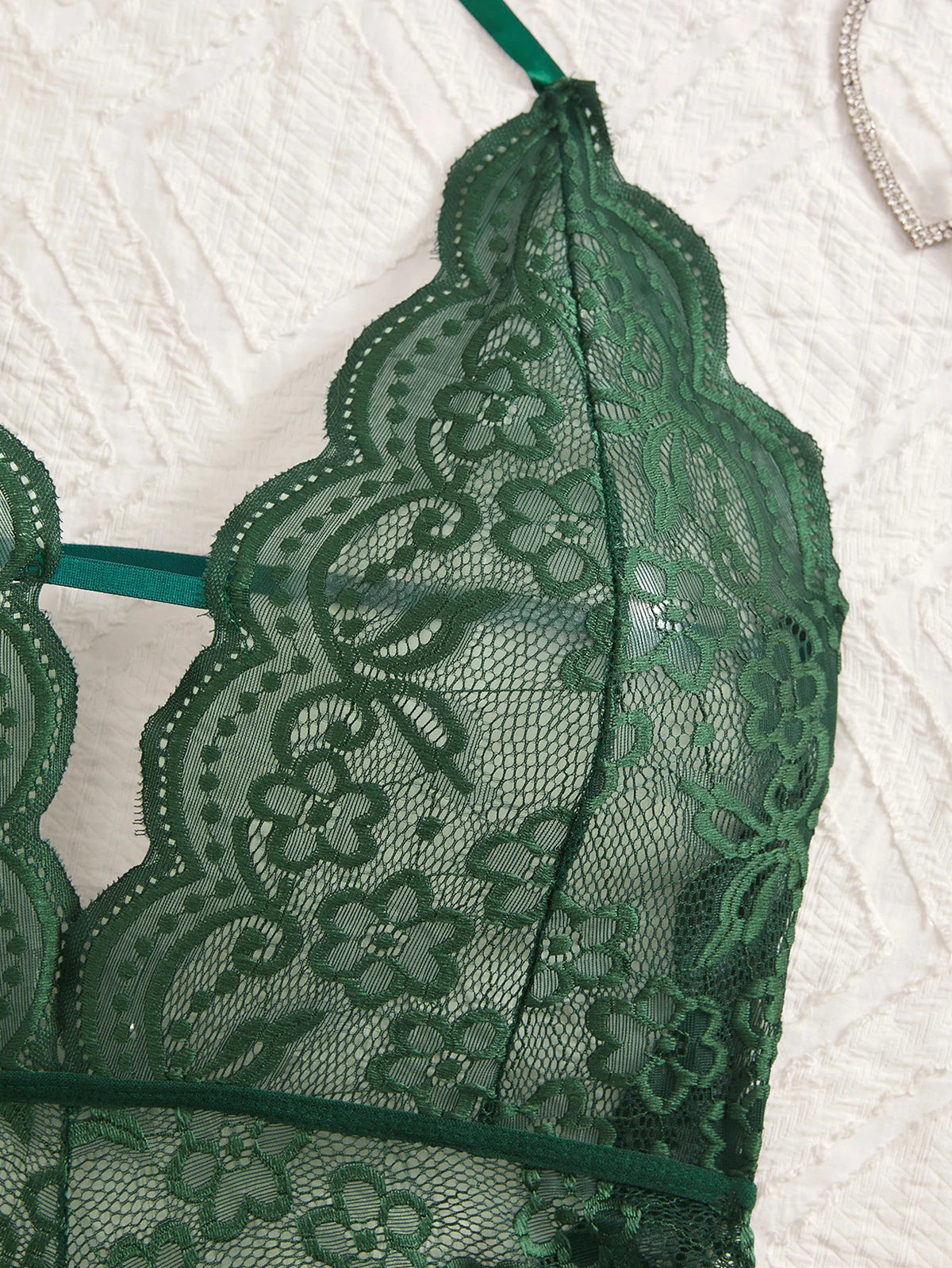 Plus Size Lace Bodysuit