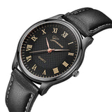 Men’s Luxury Quartz Leather Strap Watch