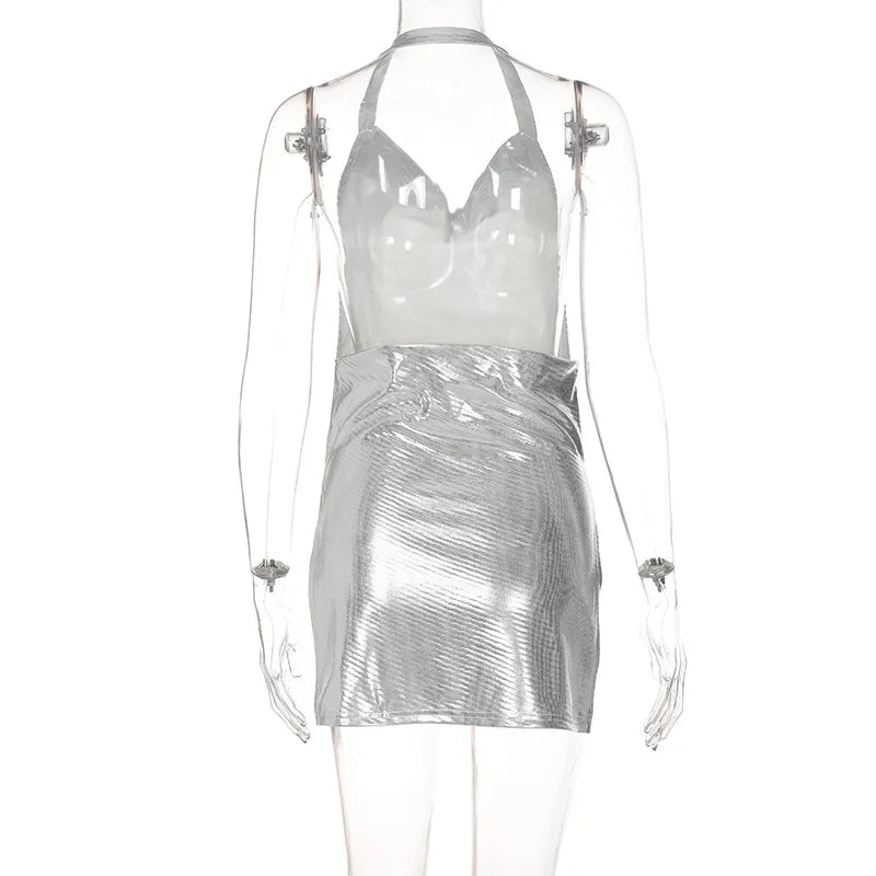 Midnight Luxe Backless Mini Dress