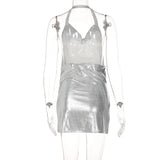 Midnight Luxe Backless Mini Dress