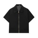 MUJER Cropped Varsity Women's Zipper Jacket