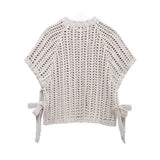 Women's Side Bow Knitted Pullover