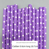 Purple Eco-Friendly Paper Straws