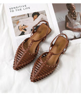 Women’s Pointed Toe Flat Roman Sandals