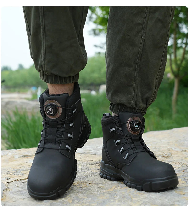 Men Waterproof Safety Work Boots
