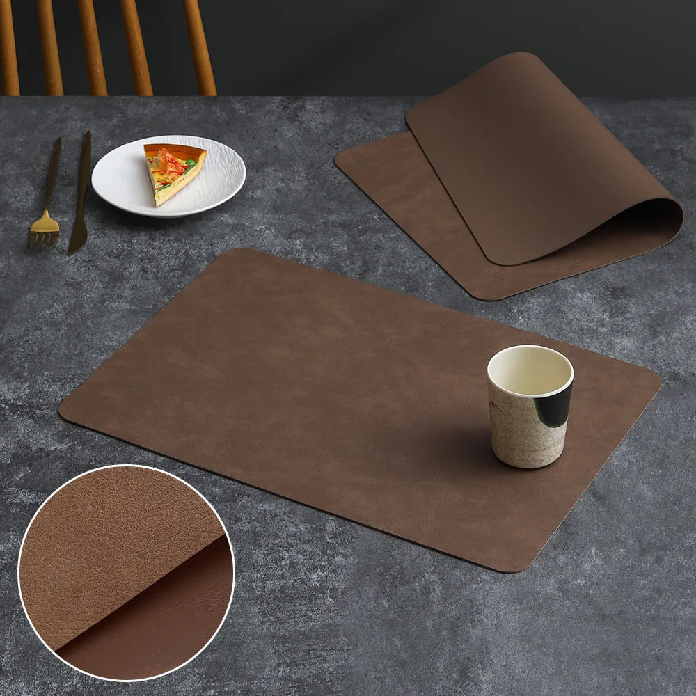 Leather Placemats Set