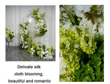 White Green Floral Arrangement Decor