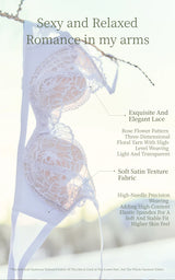 Women Wireless Lace Bra Set