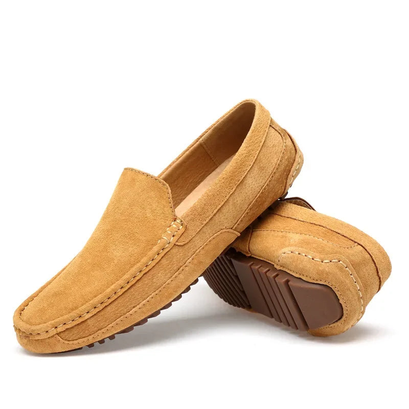Men’s 2025 Luxury Suede Boat Loafers