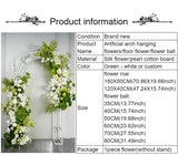 White Green Floral Arrangement Decor