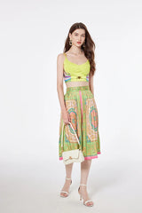 Women's Crop Top & Skirt Set