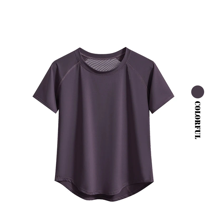 Women Quick Dry Short Sleeve Yoga T Shirt