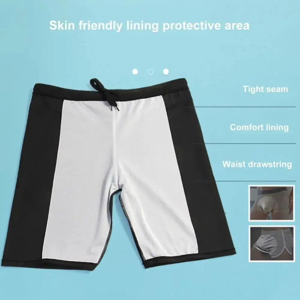Men's Plus Size Printed Swim Trunks
