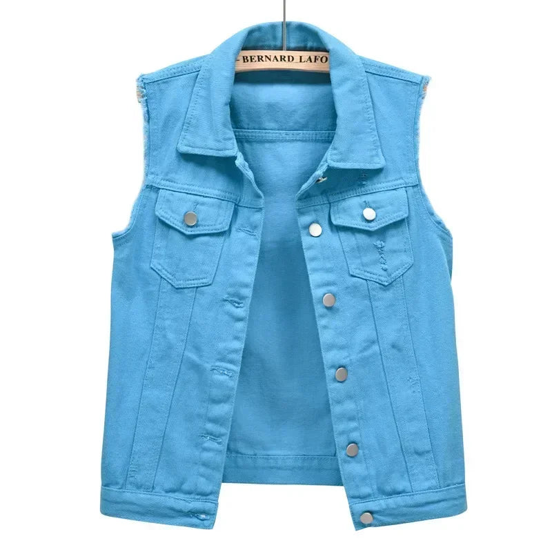 Women’s Blue Casual Denim Jacket
