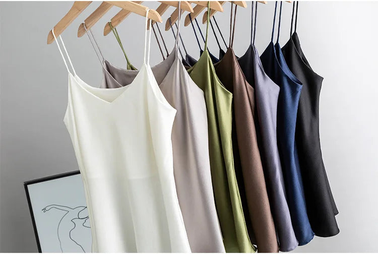 Double Layer Mulberry Silk Camisole Top