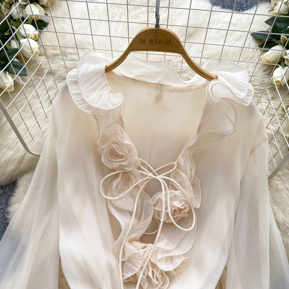 Women's Floral Chiffon Mini Dress