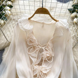 Women's Floral Chiffon Mini Dress