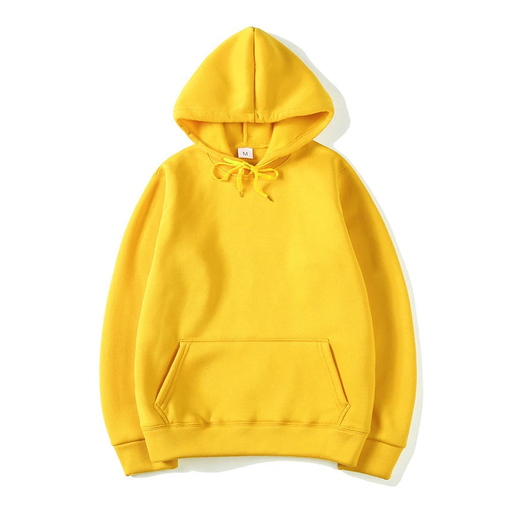 Men's Oversize Hoodie – Solid Black Pullover