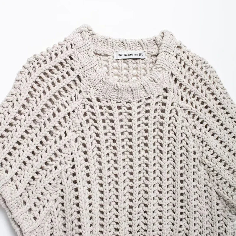 Women's Side Bow Knitted Pullover