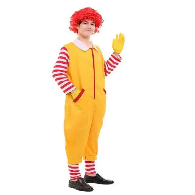 Parent-Child Yellow Clown Costume