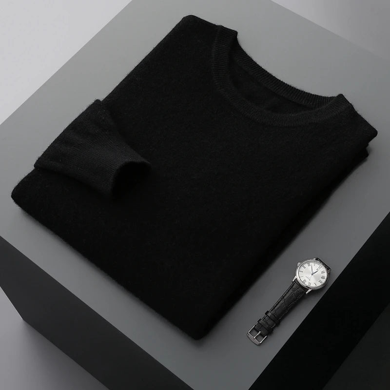Men Merino Wool Pullover Sweater