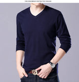 سترة رجالية محبوكة برقبة على شكل حرف V بمقاسات كبيرة