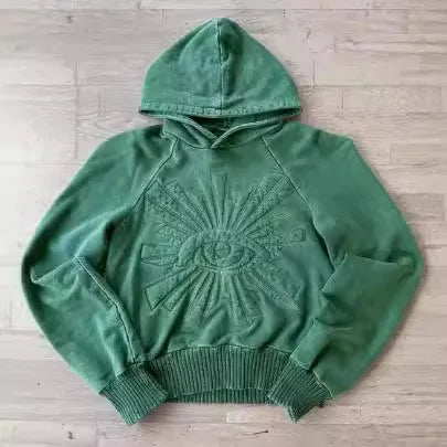 Harajuku Oversized Embroidered Hoodie