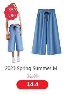 Women Vintage Wide Leg High Waist Jeans