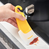 Kitchen Pan & Dish Cleaning Scraper – Soft Blade Brush