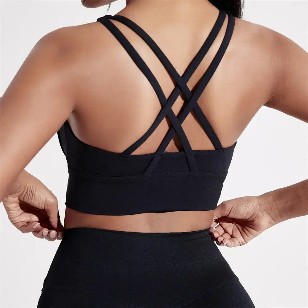 Women Cross Back Training Sports Bra