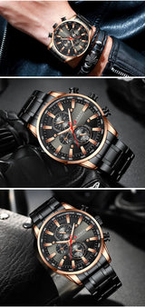 CURREN Luxury Men’s Quartz Chronograph Watch