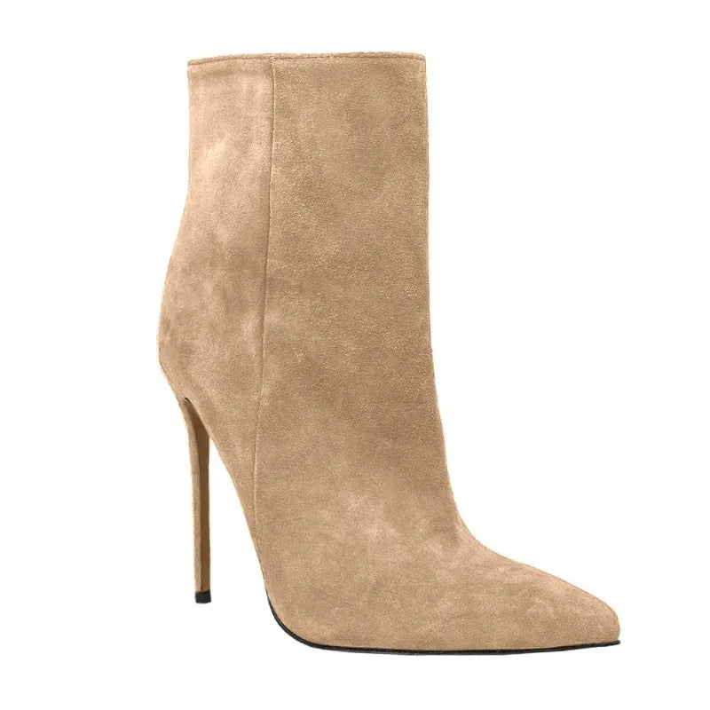 Suede Stiletto Boots