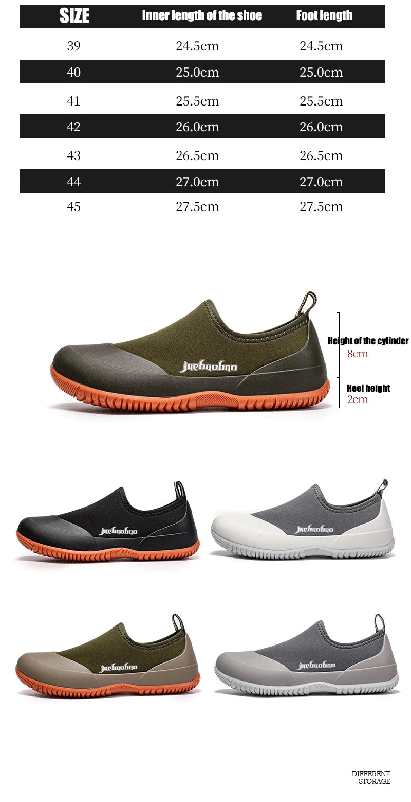 Men Lightweight Rain Boots