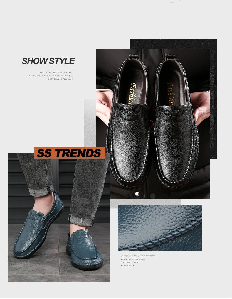 Men’s Italian Leather Driving Loafers