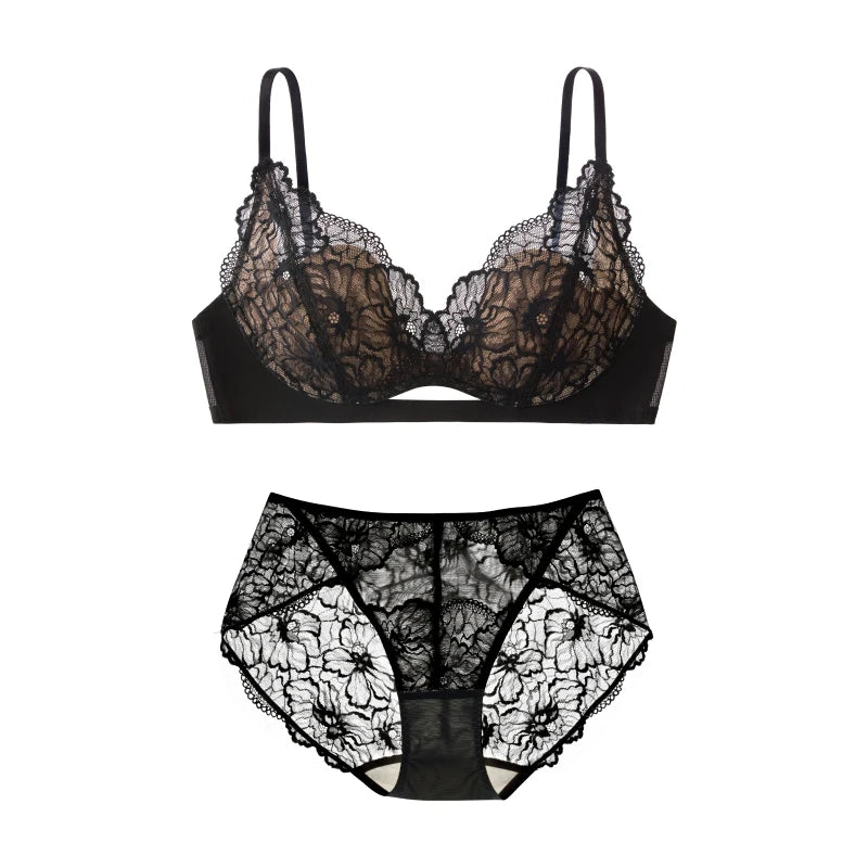 Women Summer Lace Bra Set