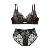 Women Summer Lace Bra Set