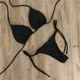 Halter Triangle Bikini Set