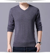 سترة رجالية محبوكة برقبة على شكل حرف V بمقاسات كبيرة