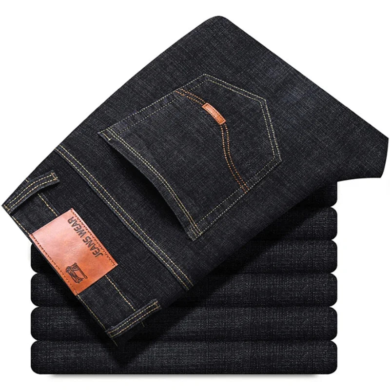 Men’s Classic Black Biker Jeans