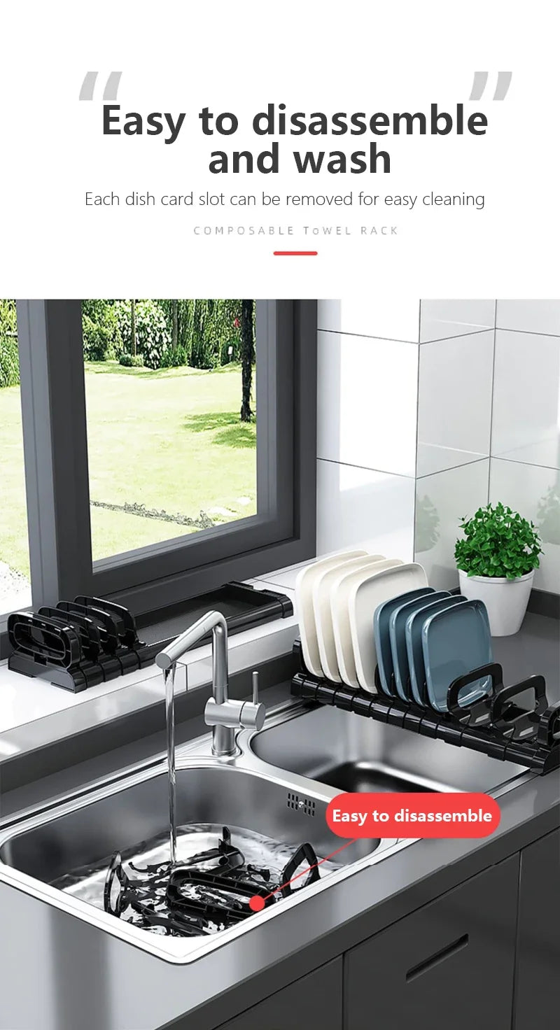 Built-In Cabinet Dish Storage Rack