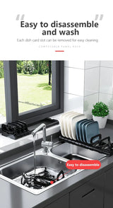 Built-In Cabinet Dish Storage Rack