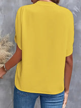 Sophia V-Neck Office Blouse