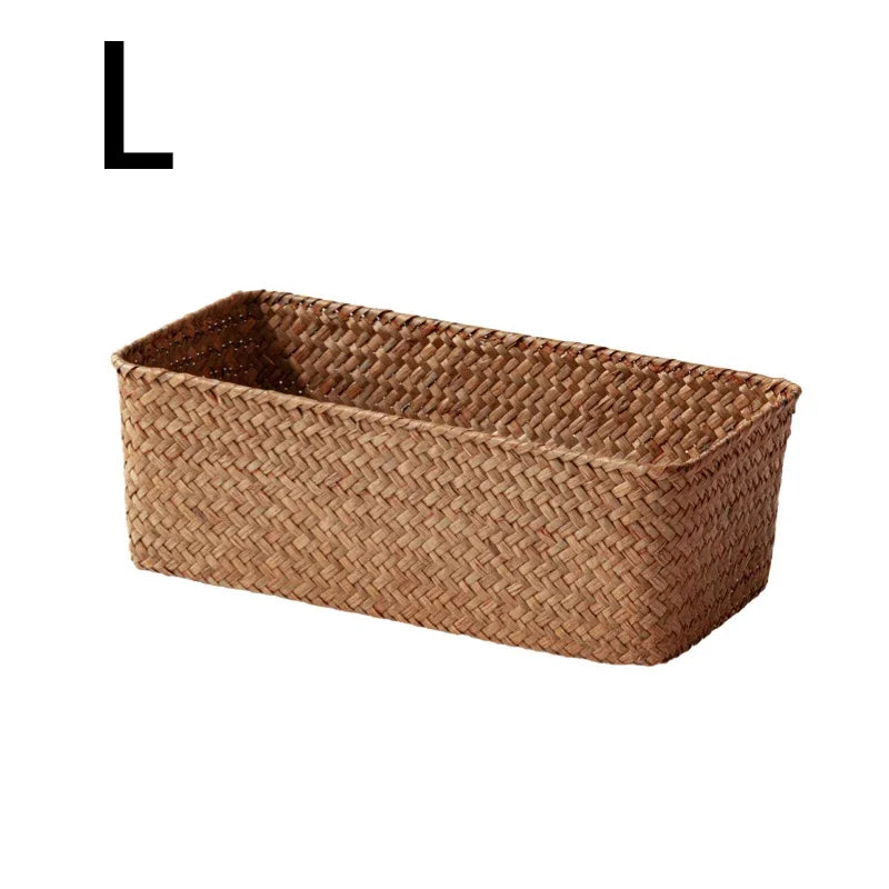 Woven Rectangular Storage Basket